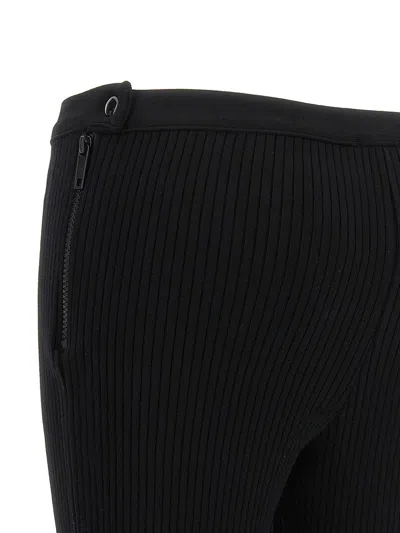Courrèges 'reedition Rib Knit' Pants In Black