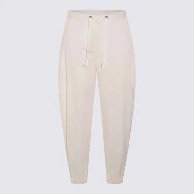 Dolce & Gabbana Cream Cotton Trousers In White