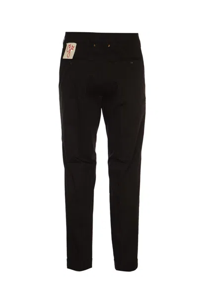 Golden Goose Cotton Chino Trousers In Black