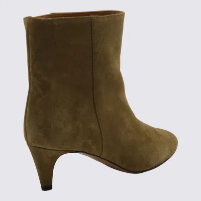 Isabel Marant Taupe Suede Deone Boots In Beige