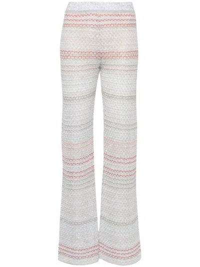 Missoni Trousers With Sequin Details In White