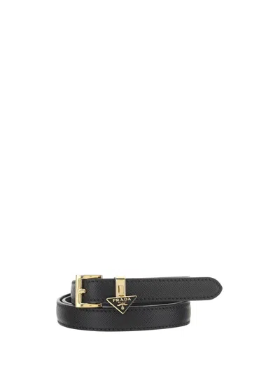 Prada Belts E Braces In Nero