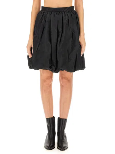 Patou Skirt With Zip. In Black