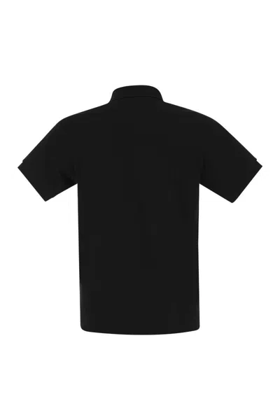 Lacoste Classic Fit Cotton Pique Polo Shirt In Black