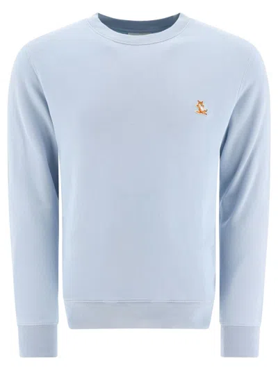 Maison Kitsuné "chillax Fox" Sweatshirt In Blue