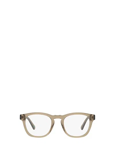 Polo Ralph Lauren Eyeglasses In Shiny Transparent Light Brown