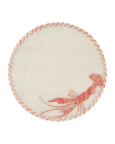 Joanna Buchanan Straw Lobster Placemat In Red