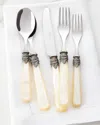 Neiman Marcus Napoleon 20-piece Flatware Set, Ivory Pearl In Neutral