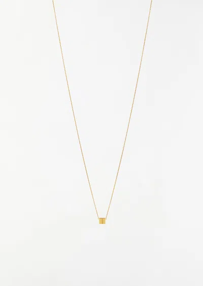 Shihara Cube Necklace In 18k Yellow Gold