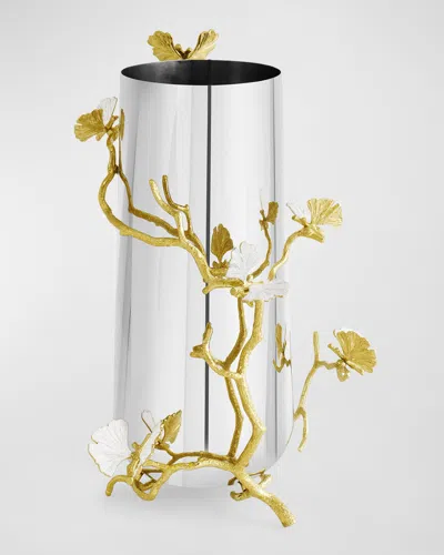 Michael Aram Butterfly Ginkgo White And Gold Large Vase In No Color