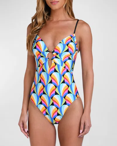 Sunshine 79 Hang Loose One-piece Swimsuit In Multi