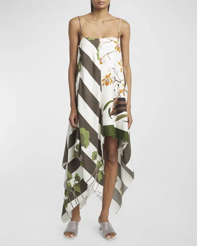 Loewe Asymmetric Dress In Off-white