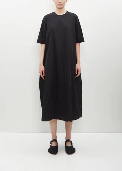 Scha Elbow-length Sleeve Dress Medium-long In Black
