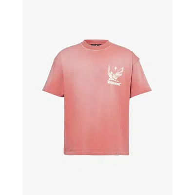 Represent Mens Sunrise Sos Graphic-print Cotton-jersey T-shirt