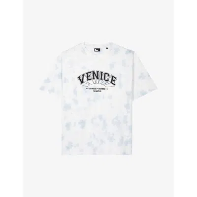 The Kooples Mens Lavender Venice-print Tie-dye Cotton-jersey T-shirt