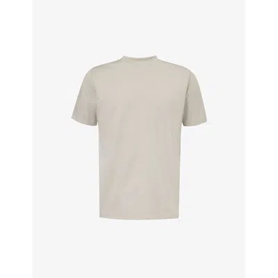 Arne Mens Stone Luxe Brand-embroidered Stretch-jersey T-shirt