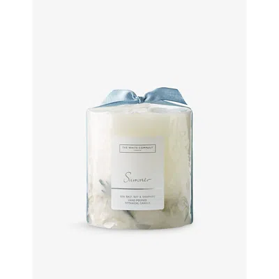 The White Company Summer Botanical Medium Mineral-wax Scented Candle 725g In None/clear