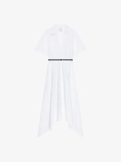 Givenchy Robe Voyou En Popeline In White