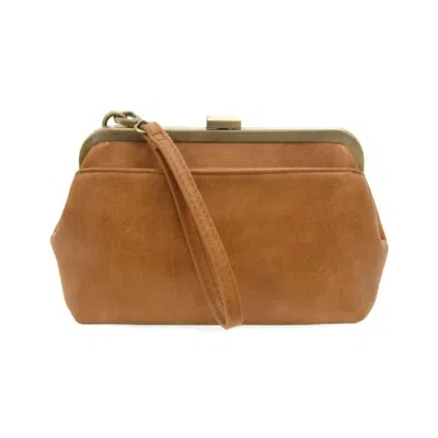 Joy Susan Vivie Frame Convertible Bag In Golden Brown In Multi