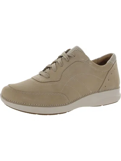 Unstructured By Clarks Appley Tie Womens Leather Lifestyle Casual And Fashion Sneakers In Multi