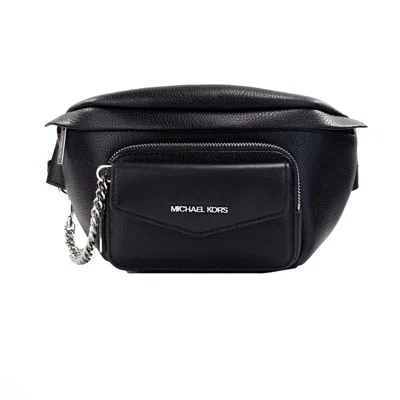 Michael Kors Maisie Large 2-n-1 Waistpack Card Case Fanny Pack Women's Bag In Black