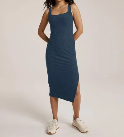 Beyond Yoga Spacedye Icon Midi Dress In Nocturnal Navy In Blue