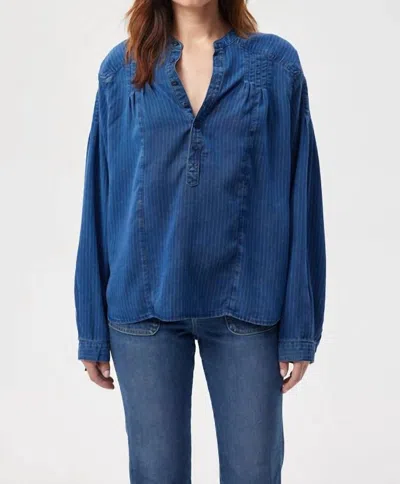 Amo Helena Shirt In Indigo In Multi