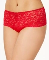 Hanky Panky Plus Retro Thong Underwear In Red