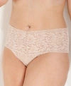 Hanky Panky Plus Signature Lace Retro Thong In Chai- Nude 01