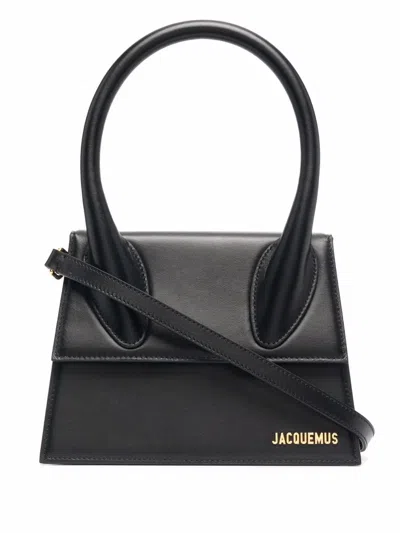 Jacquemus Black Les Classiques 'le Grand Chiquito' Bag In Black  