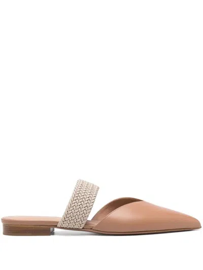 Malone Souliers Maisie Leather Mules In Beige