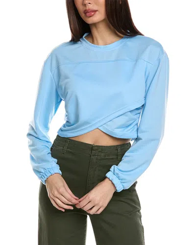 Madison Miles Cropped Top In Blue