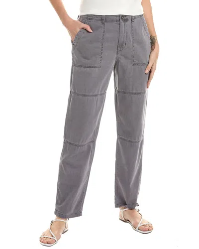 Bella Dahl Rolled Patch Pant In Grey
