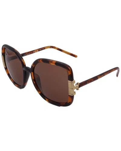 Tory Burch Women's Ty9063u 56mm Sunglasses In Brown