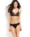Cosabella Ceylon Lace Trim Low Rise Thong In Black