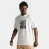 New Balance Mens  Hoops Graphic T-shirt In White/multi
