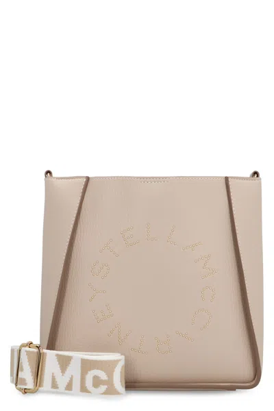 Stella Mccartney Stella Logo Shoulder Bag In Cream