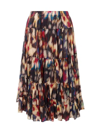 Marant Etoile Elfa Skirt In Multicolor