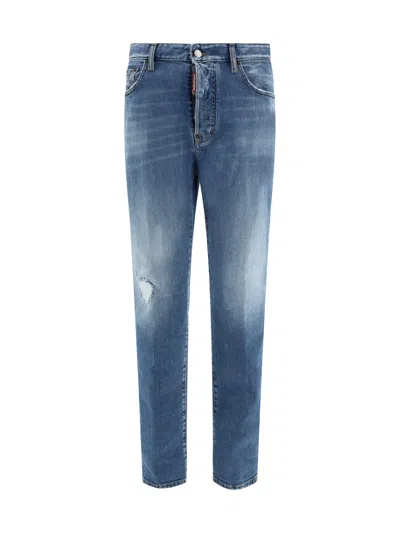 Dsquared2 642 Jeans In Navy Blue
