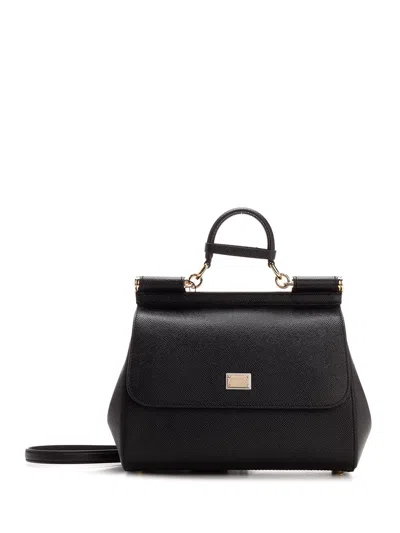 Dolce & Gabbana Sicily Handbag In Black
