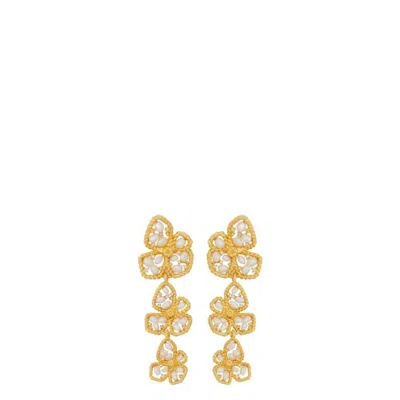 Zimmermann Gold-plated Brass And Pearl Bloom Earrings