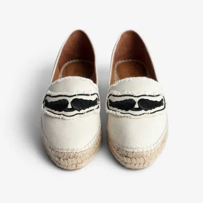 Zadig & Voltaire Wing Espadrille In White