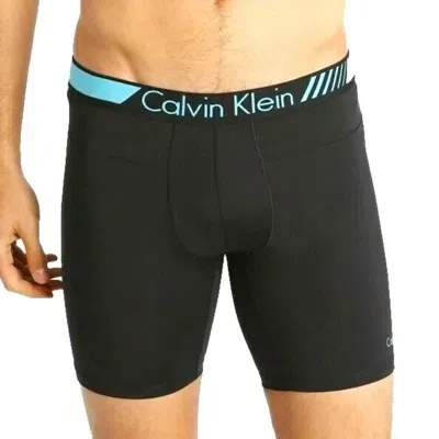 Calvin Klein Endurance Boxer Brief In Power Blue In Black