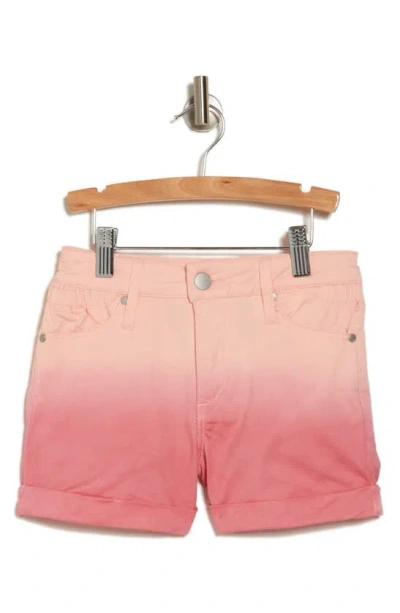 Joe's Kids' Celine Ombré Denim Shorts In Pink