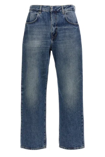Givenchy Logo Plaque Jeans In Blue