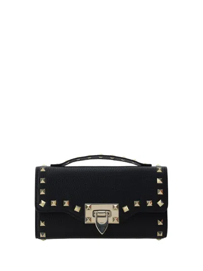 Valentino Garavani Women  Rockstud Handbag In Black