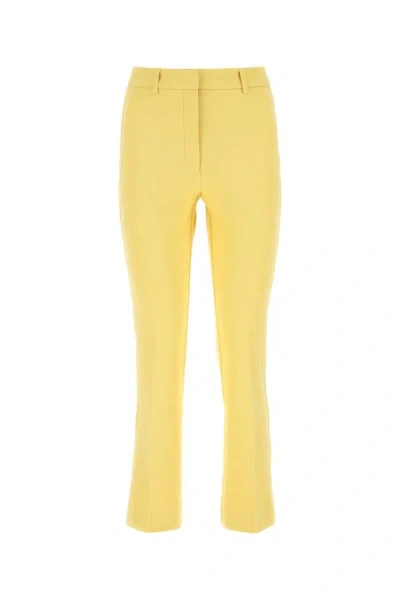 Weekend Max Mara Woman Yellow Cotton Blend Basco Pant