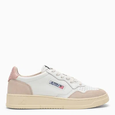 Autry | Medalist Sneakers In White/powder Leather And Suede