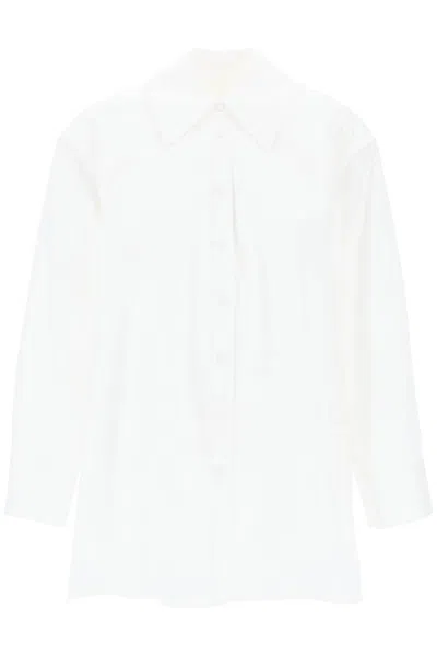 Jil Sander "oversized Shirt With Double In White