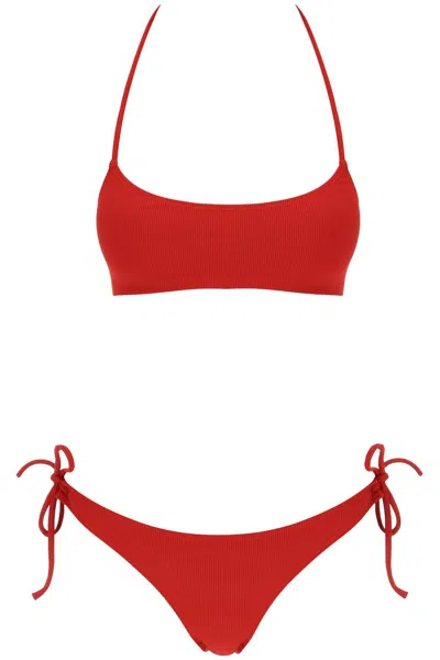 Lido Set Bikini Cinquantasette Rib In Red